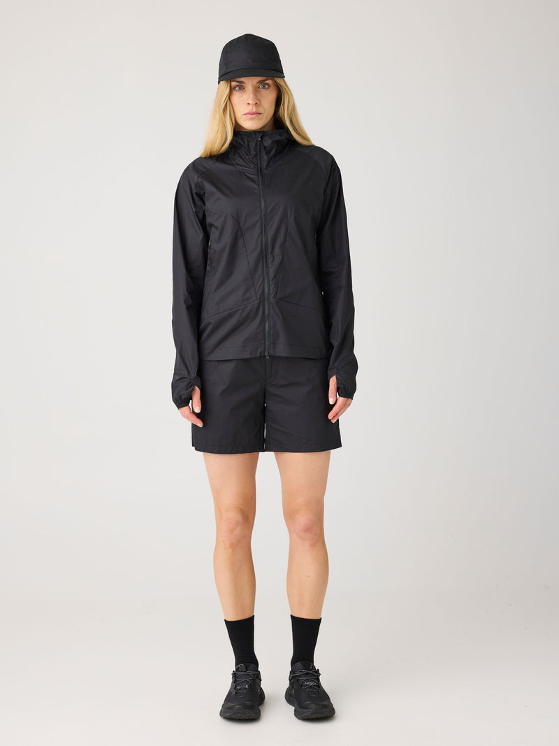 KnowledgeCotton Apparel - WMN Vent Ripstop 90 lightweight jacket GOTS/Vegan Jackets 1300 Black Jet