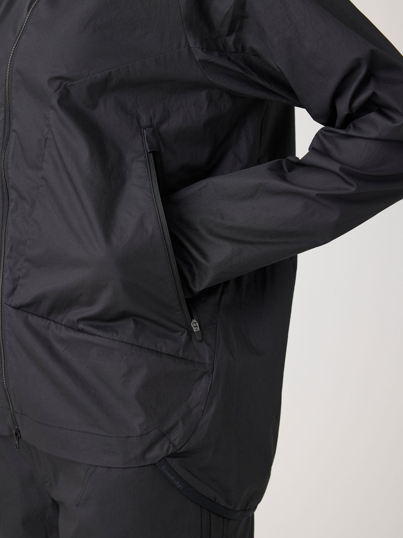 KnowledgeCotton Apparel - WMN Vent Ripstop 90 lightweight jacket GOTS/Vegan Jackets 1300 Black Jet