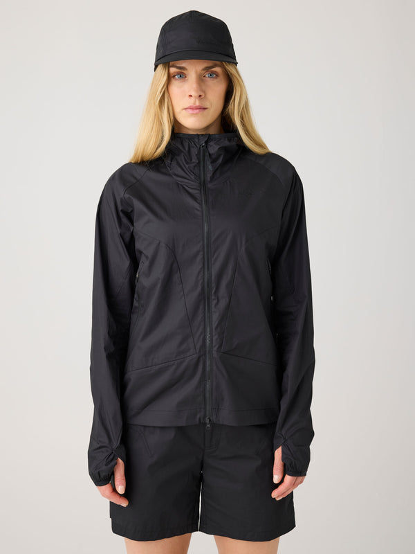 KnowledgeCotton Apparel - WMN Vent Ripstop 90 lightweight jacket GOTS/Vegan Jackets 1300 Black Jet