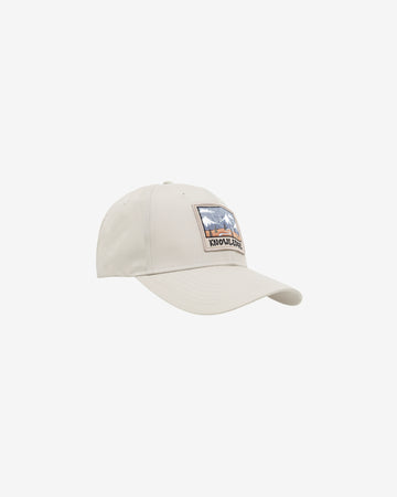 KnowledgeCotton Apparel - UNI Vent canvas 200 badge cap Caps 1228 Light feather gray