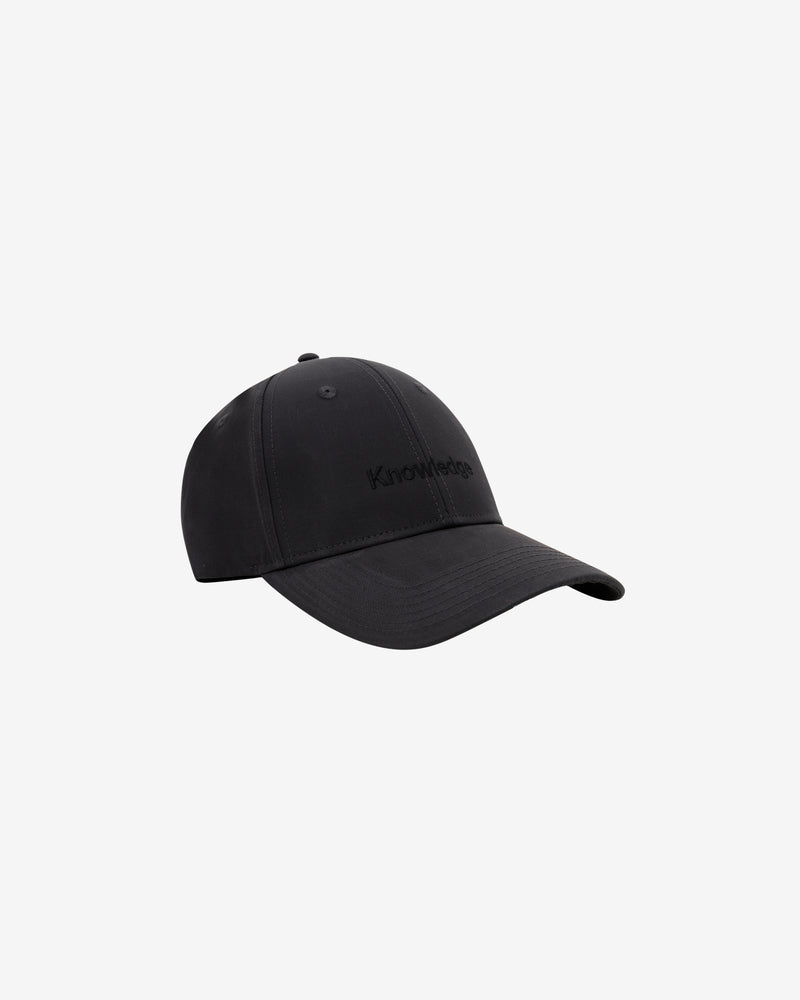 KnowledgeCotton Apparel - UNI Vent canvas 200 cap Caps 1300 Black Jet