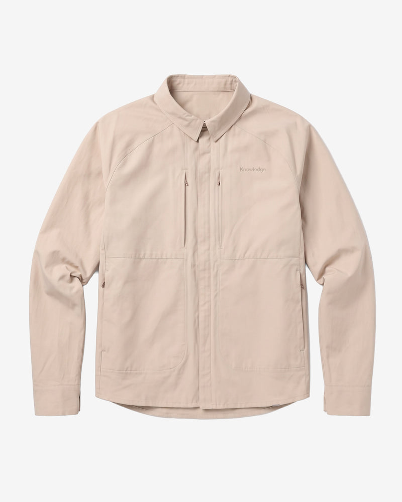 KnowledgeCotton Apparel - WMN Vent canvas 200 jacket Jackets 1228 Light feather gray