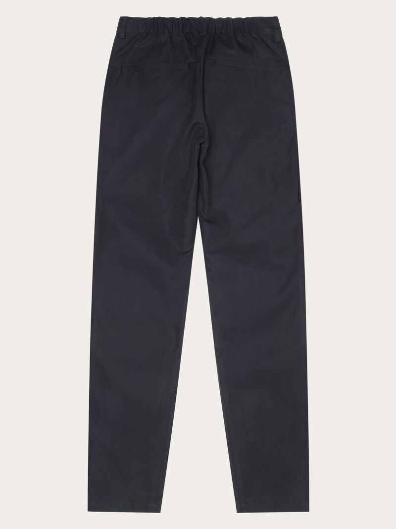 KnowledgeCotton Apparel - WMN Vent canvas 200 pants Pants 1300 Black Jet