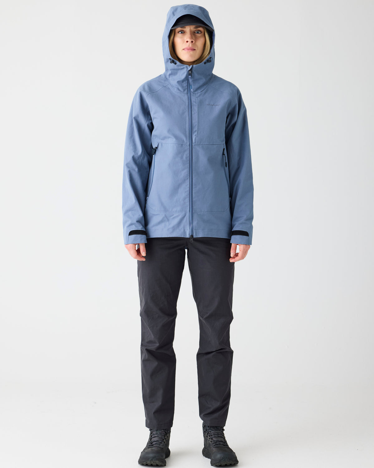 KnowledgeCotton Apparel - WMN Vent canvas 270 shell jacket Jackets 1226 Vintage Indigo