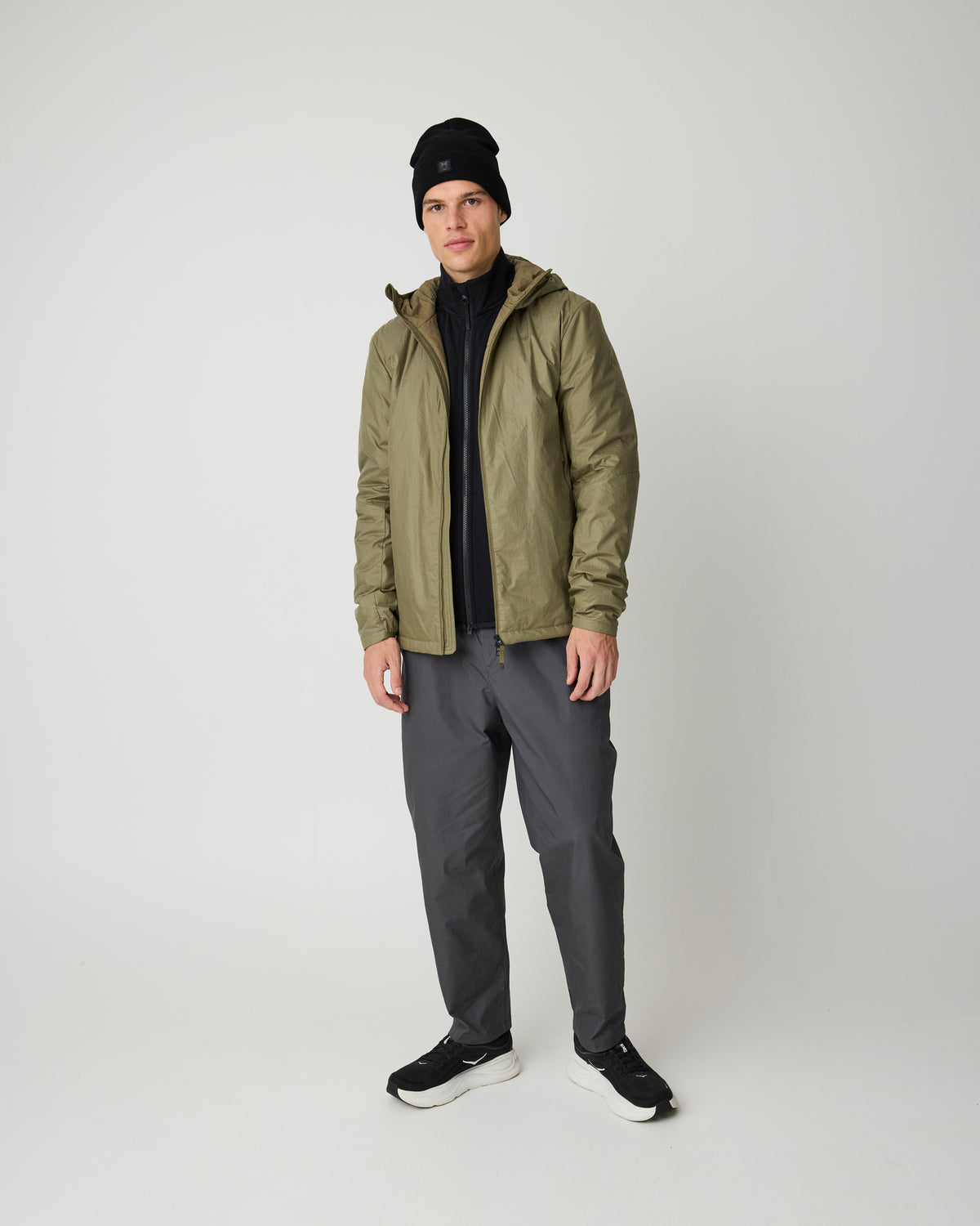 KnowledgeCotton Apparel - MEN Vent ripstop 140 jacket Jackets 1068 Burned Olive