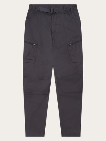 KnowledgeCotton Apparel - WMN Vent ripstop 90 pants Pants 1300 Black Jet