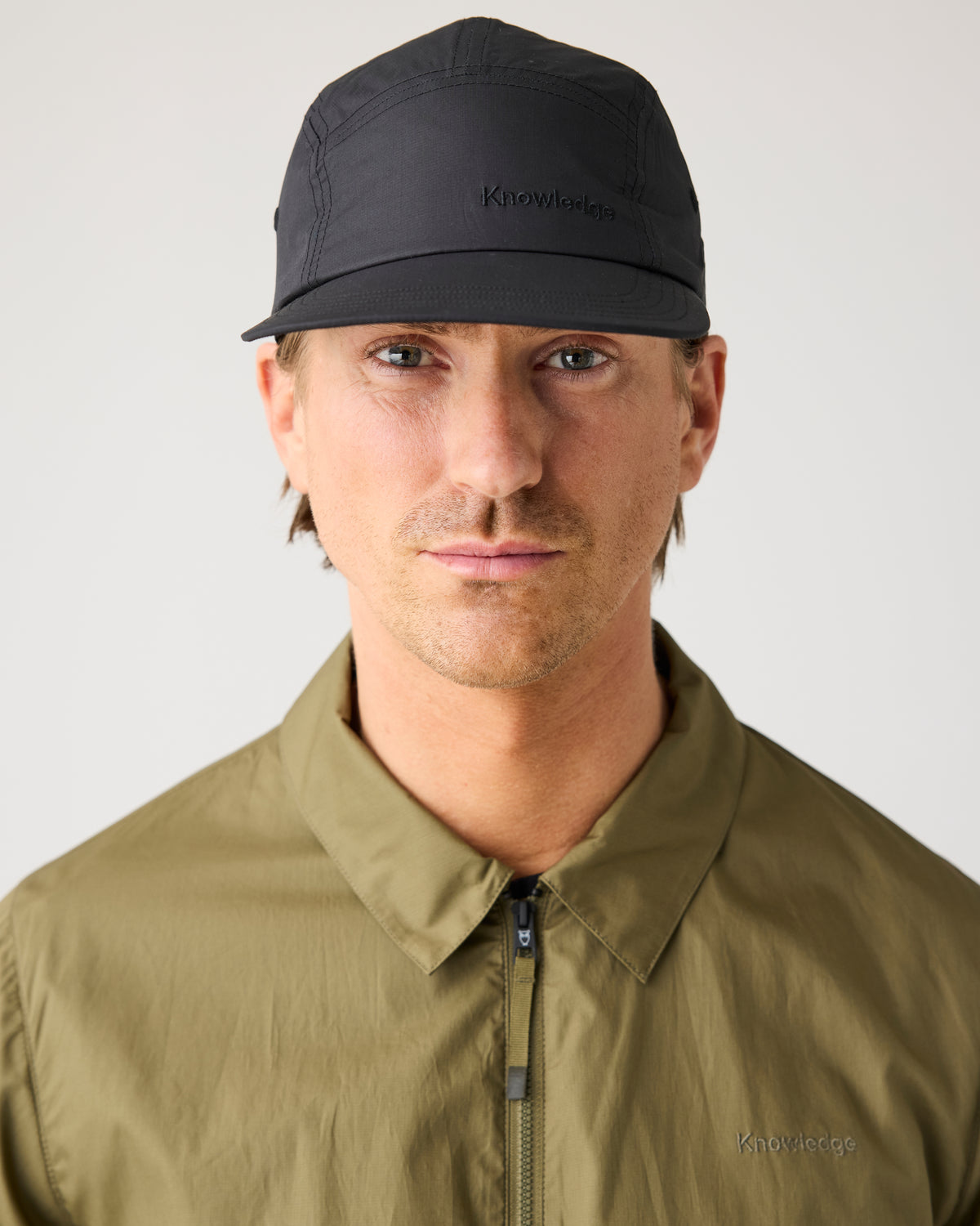 KnowledgeCotton Apparel - UNI Vent riptop 90 5-panel cap Caps 1300 Black Jet