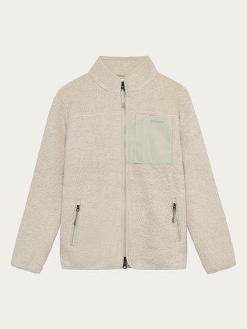 KnowledgeCotton Apparel - MEN Wool fleece full zip Fleeces 9999 Item Colour