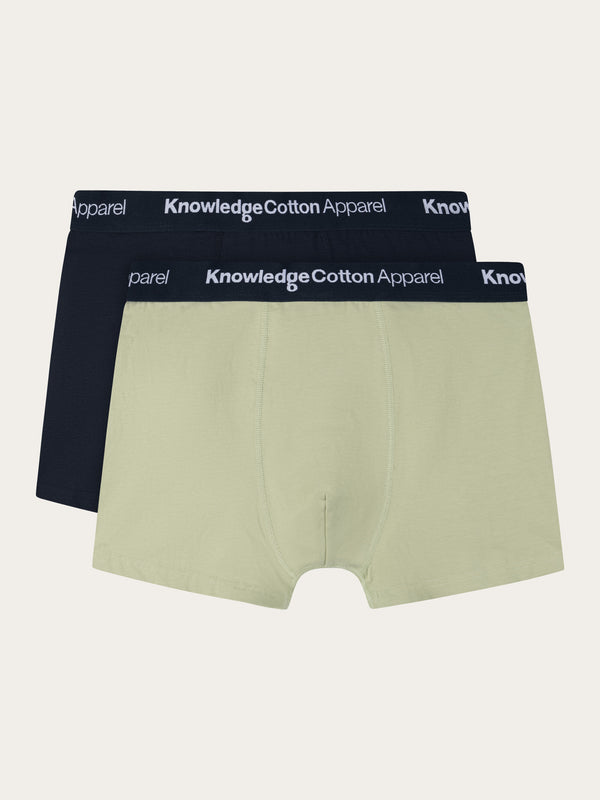 KnowledgeCotton Apparel - MEN 2 pack underwear Underwears 1380 Swamp