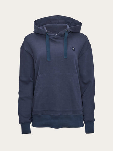 KnowledgeCotton Apparel - WMN Basic hoodie sweat Sweats 1001 Total Eclipse