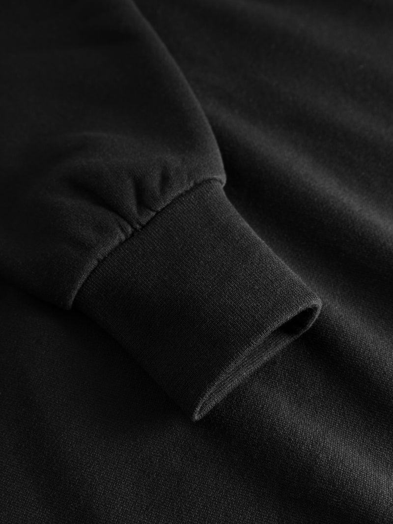 KnowledgeCotton Apparel - WMN Basic hoodie sweat Sweats 1300 Black Jet