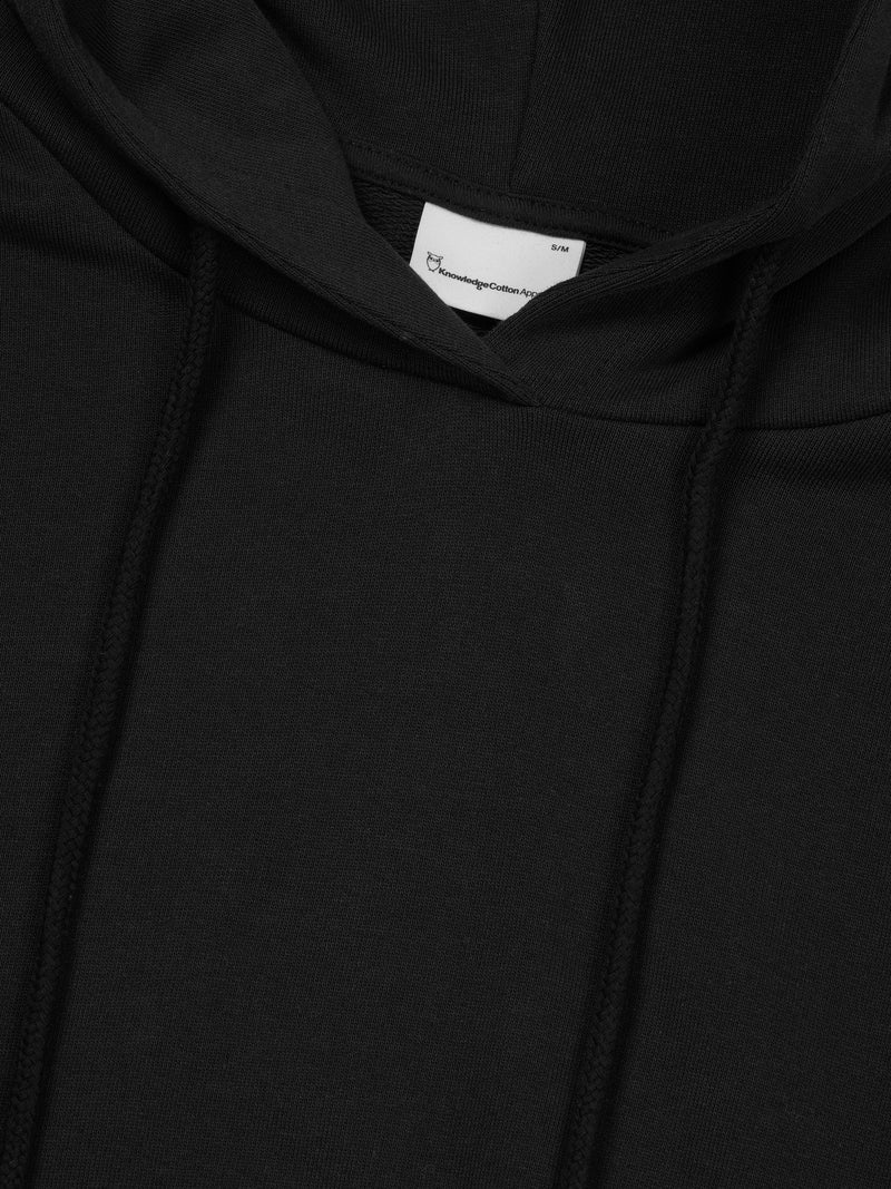 KnowledgeCotton Apparel - WMN Boyfriend fit sweatshirt Sweats 1300 Black Jet