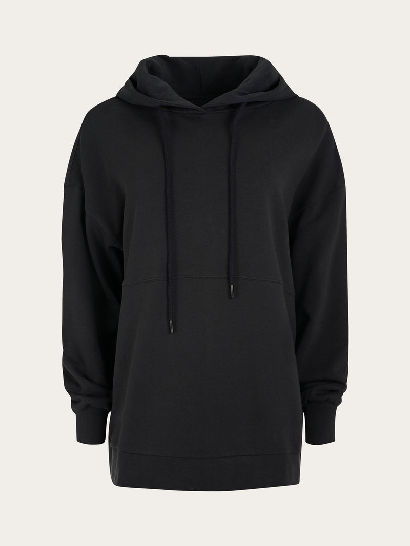 KnowledgeCotton Apparel - WMN Boyfriend fit sweatshirt Sweats 1300 Black Jet
