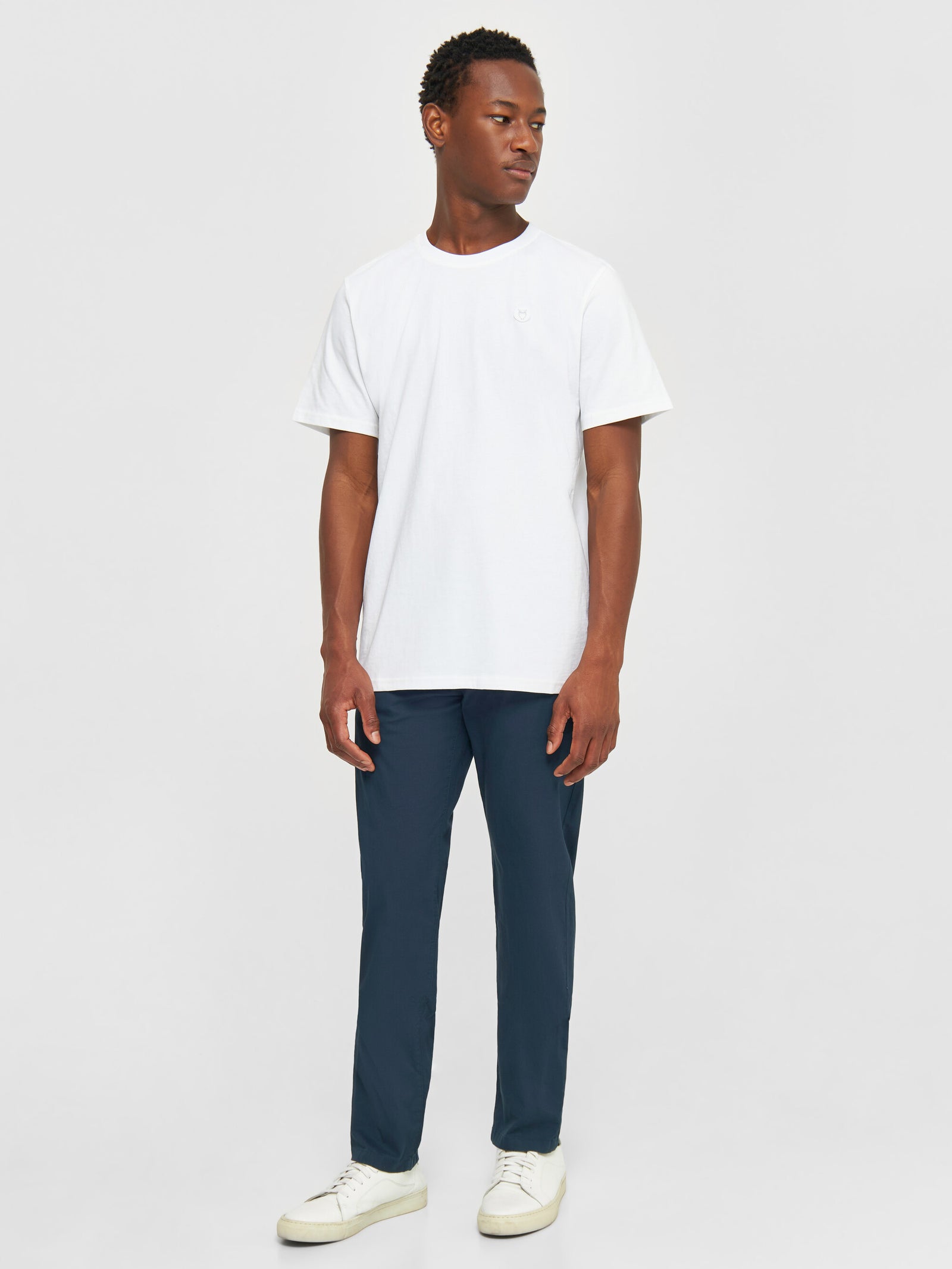 CHUCK regular chino poplin pant - Total Eclipse von KnowledgeCotton  Apparel© kaufen
