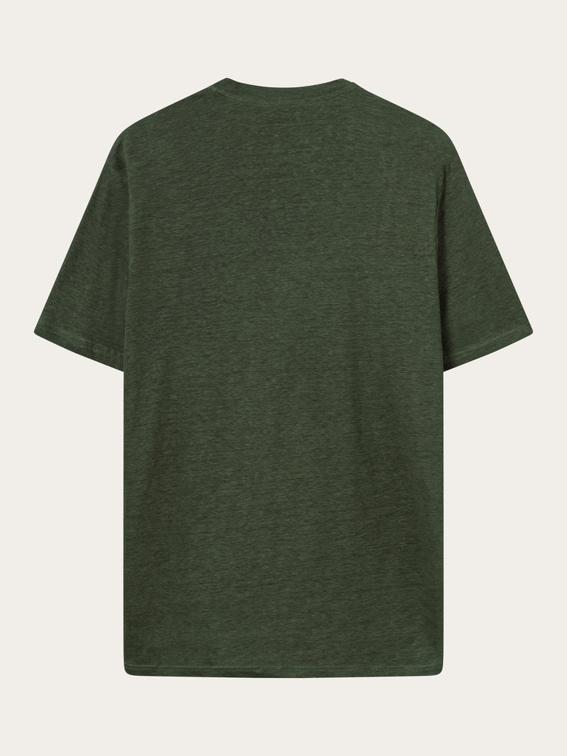 KnowledgeCotton Apparel - MEN Linen t-shirt T-shirts 1090 Forrest Night