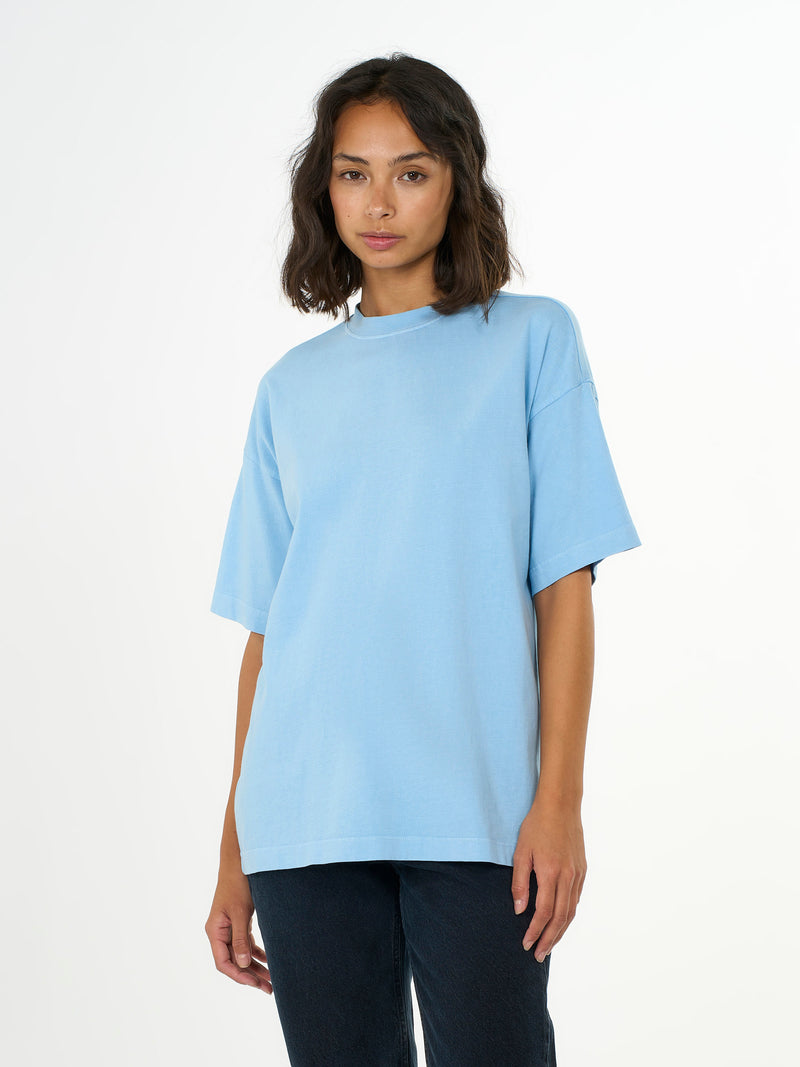 KnowledgeCotton Apparel - WMN NUANCE BY NATURE™ t-shirt T-shirts 1377 Airy Blue