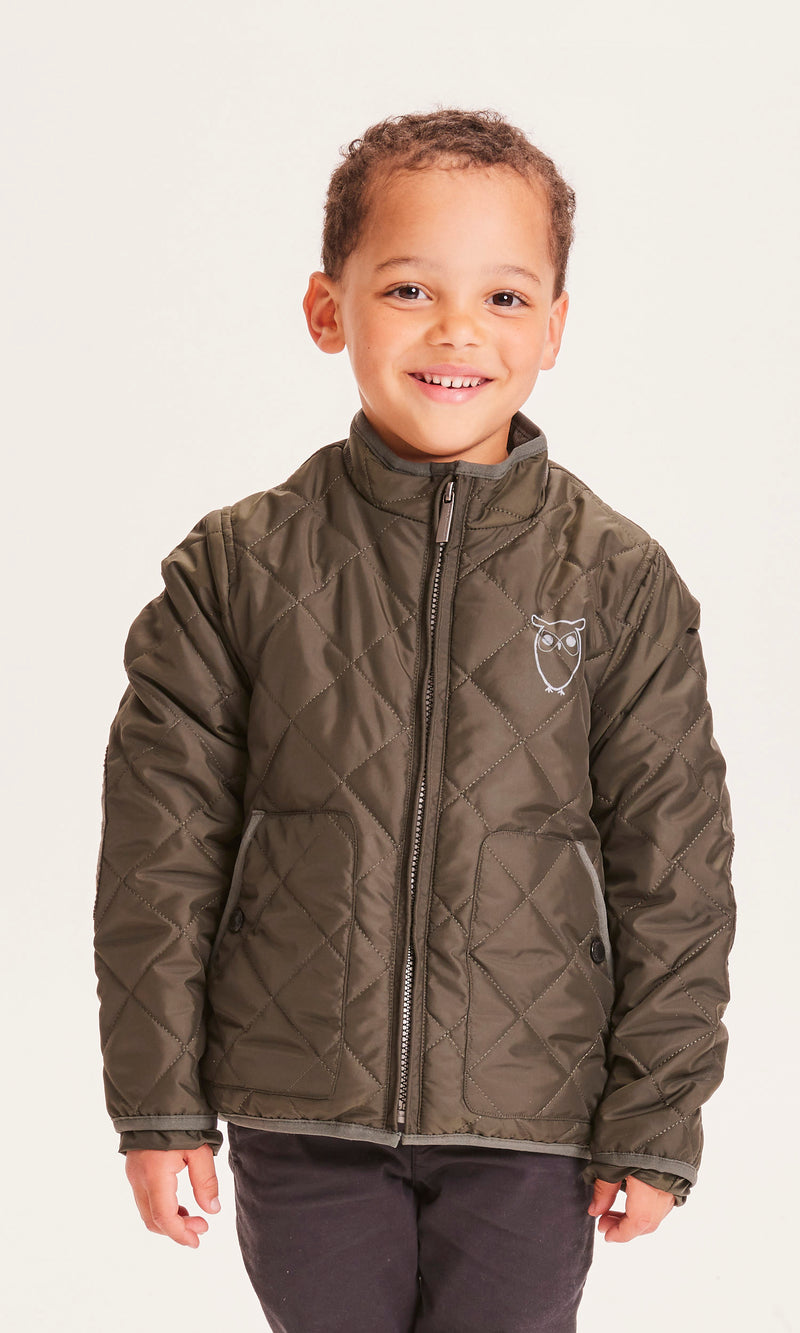 KnowledgeCotton Apparel - YOUNG REED quilted jacket Jackets 1090 Forrest Night